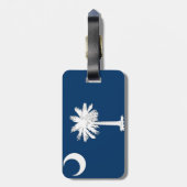 South- Carolinaflagge Gepäckanhänger (Rückseite vertikal)