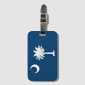 South- Carolinaflagge Gepäckanhänger (Vorderseite Vertikal)