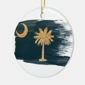 South- Carolinaflagge Keramikornament (Links)