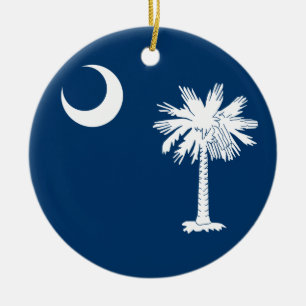 South- Carolinaflagge Keramikornament