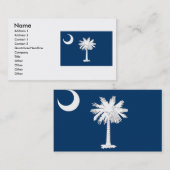 South- Carolinaflagge Visitenkarte (Vorne/Hinten)