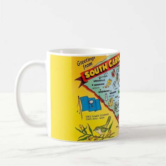 South CarolinaGreetings Tasse (Links)