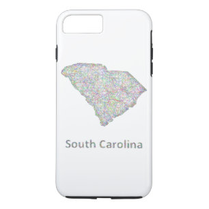 South- Carolinakarte Case-Mate iPhone Hülle