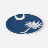 South Carolinakundenspezifischer PapierTeller 7" (Schrägansicht)