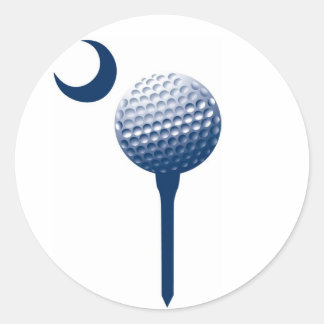 South Carolinapalmetto-Golfball Runder Aufkleber