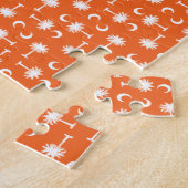 South Carolinapalmetto-Mond-Flaggen-Orange Puzzle (Seite)