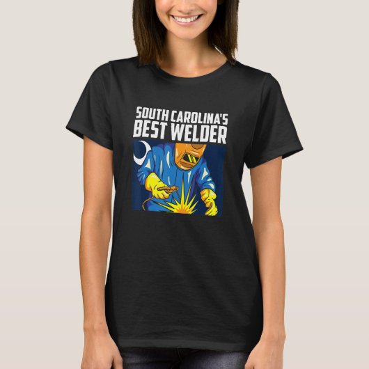 South Carolina's Best Welder Ironworker Ironsmith T-Shirt (Vorderseite)