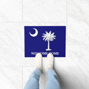 South Carolinas Flag Door Mat Fußmatte