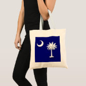 South Carolina's Flag Tote Tragetasche (Vorderseite (Produkt))