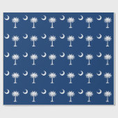 South Carolina's Moon & Palm Tree Geschenkpapier (Flach)