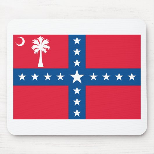 South- Carolinasouveränitäts-Flagge (1860-1861) Mousepad (Vorne)