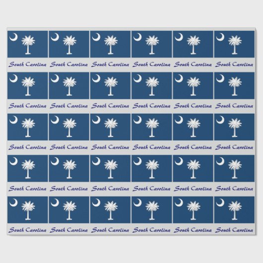 South- CarolinaStaats-Flagge Geschenkpapier (Flach)