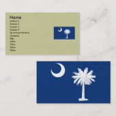 South- CarolinaStaats-Flagge Visitenkarte (Vorne/Hinten)
