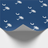 South- CarolinaStaats-Flaggen-Entwurfs-Akzent Geschenkpapier (Ecke)