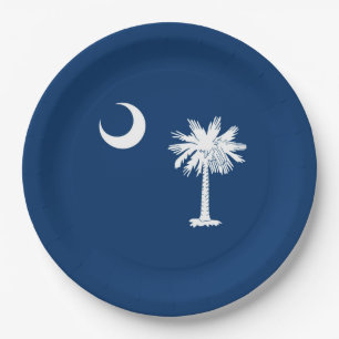 South- CarolinaStaats-Flaggen-Entwurfs-Dekor Pappteller