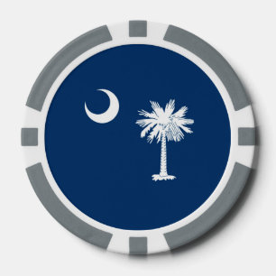 South- CarolinaStaats-Flaggen-Entwurfs-Dekor Pokerchips
