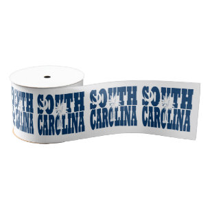South- CarolinaStaatsflaggen-Typografieentwurf Ripsband