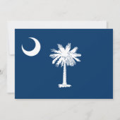 South Carolinia Flag, South Carolina Wedding Einladung (Rückseite)