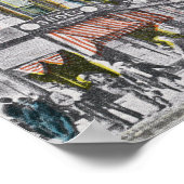 South Center Street View Hotel Mohawk Poster (Ecke)