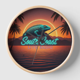 South Coast Live Radio Wanduhr