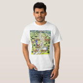 South Congress Ave ATX Cartoon Map T-Shirt (Vorne ganz)