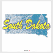 South Dakota Aufkleber (Blatt)