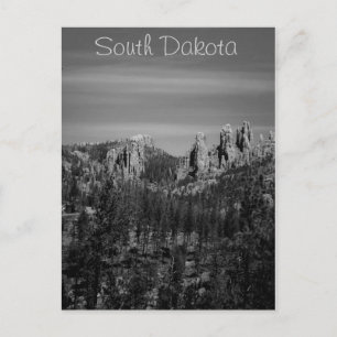 South Dakota B/W Postkarte