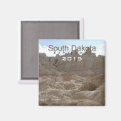 South Dakota Bad Lands Kühlschrankmagnet Change Ye (Vorderseite/Rückseite)