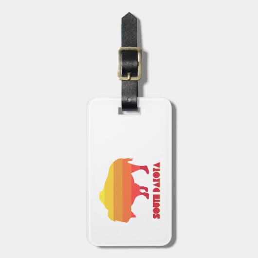 South Dakota Bison Gepäckanhänger (Vorderseite vertikal)