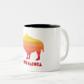 South Dakota Bison Zweifarbige Tasse (VorderseiteRechts)