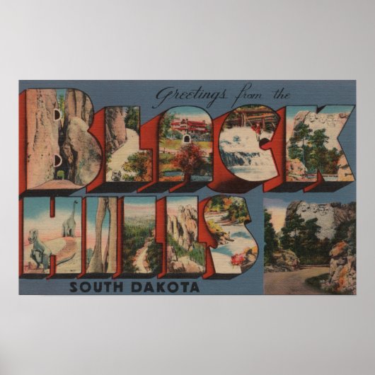 South Dakota - Black Hills - Rushmore Poster (Vorne)