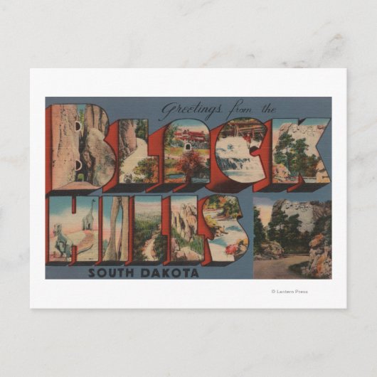 South Dakota - Black Hills - Rushmore Postkarte (Vorderseite)