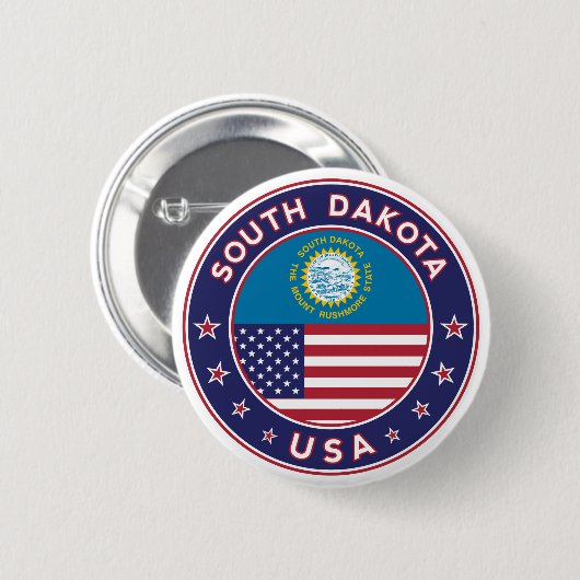 South Dakota Button (Vorne & Hinten)