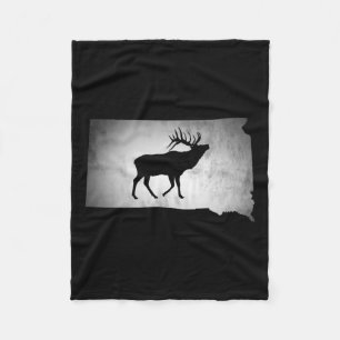 South Dakota Elk Junting Fleecedecke