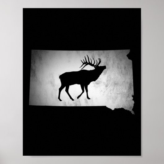 South Dakota Elk Junting Poster (Vorne)