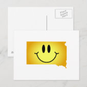 South Dakota Face Postkarte (Vorne/Hinten)