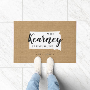 South Dakota Family Monogram Staat Doormat Fußmatte