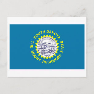 South Dakota FLAG International Postkarte