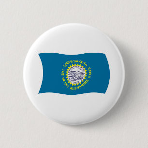 South-Dakota-Flagge-Button Button
