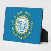 South-Dakota-Flagge Fotoplatte (Seite)