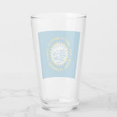 South-Dakota-Flagge Glas (Rückseite)