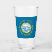 South-Dakota-Flagge Glas (Vorderseite)