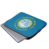 South-Dakota-Flagge Laptopschutzhülle (Vorne Knopf)