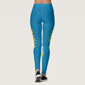 South-Dakota-Flagge Leggings (Rückseite)