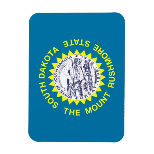 South-Dakota-Flagge Magnet (Vertikal)