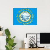 South-Dakota-Flagge Poster (Heimbüro)