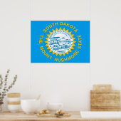 South-Dakota-Flagge Poster (Küche)