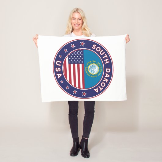 South Dakota Fleecedecke (Beispiel)