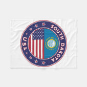 South Dakota Fleecedecke (Vorderseite (Horizontal))