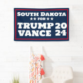 South Dakota für Trump Vance 2024-Banner Banner (Insitu)